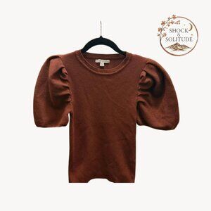 Haute Monde Puff Sleeve Knit Top | Small | Great Condition